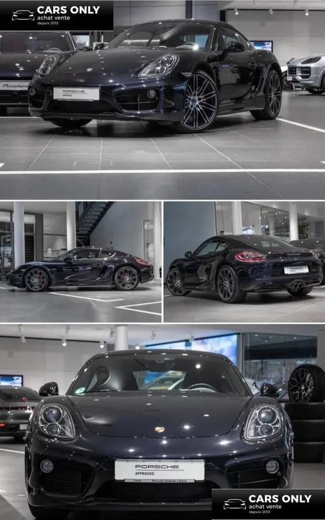 Cliquer pour voir la photo suivante Porsche Cayman 981 3.4 325 S PDK BVA Bleu de 2015