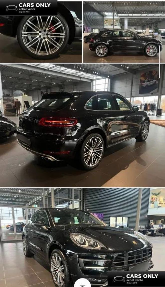 Porsche Macan 3.6 TURBO 400 PDK BVA Noir de 2014