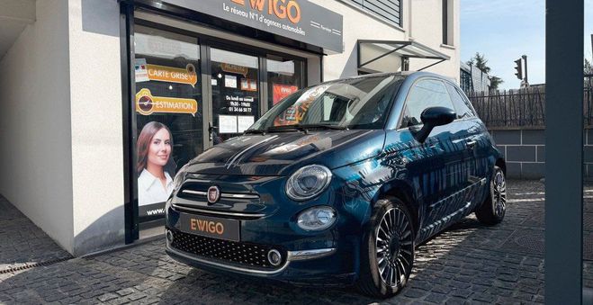 Fiat 500 0.9 twinair 85ch s&s club carplay toit p Bleu de 2019