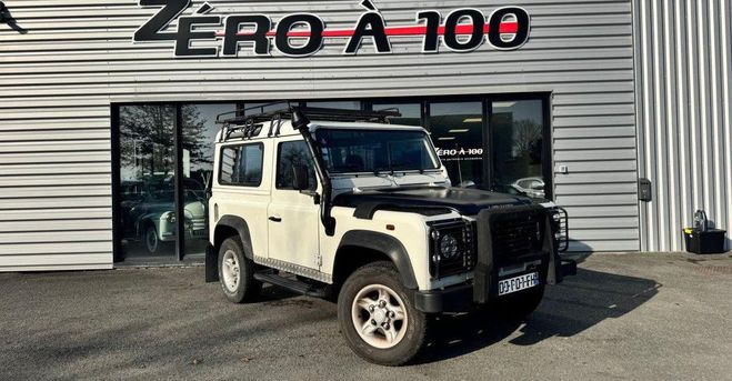 Cliquer pour voir la photo suivante Land rover Defender 90 2.5 TD5 7 places l5 turbo Blanc de 2004