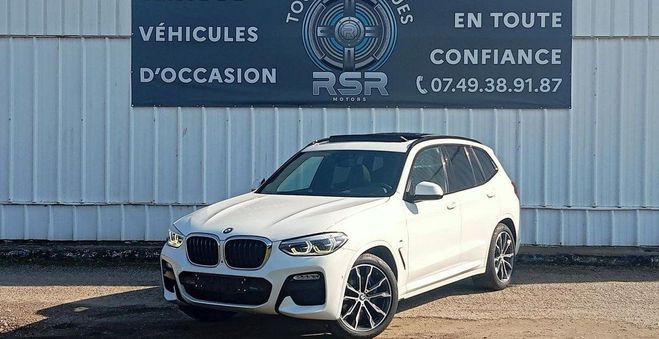 Cliquer pour voir la photo suivante BMW X3 G01 xDrive30d 265ch BVA8 M Sport Blanc de 2018