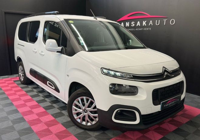 Cliquer pour voir la photo suivante Citroen Berlingo Taille XL BlueHDi 100 SS BVM Shine SUIVI Blanc de 2020