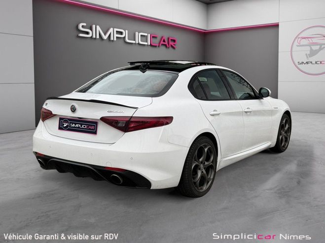Alfa romeo Giulia 2.0 TB 280 ch AT8 Q4 Veloce - Toit Ouvra Blanc de 2017