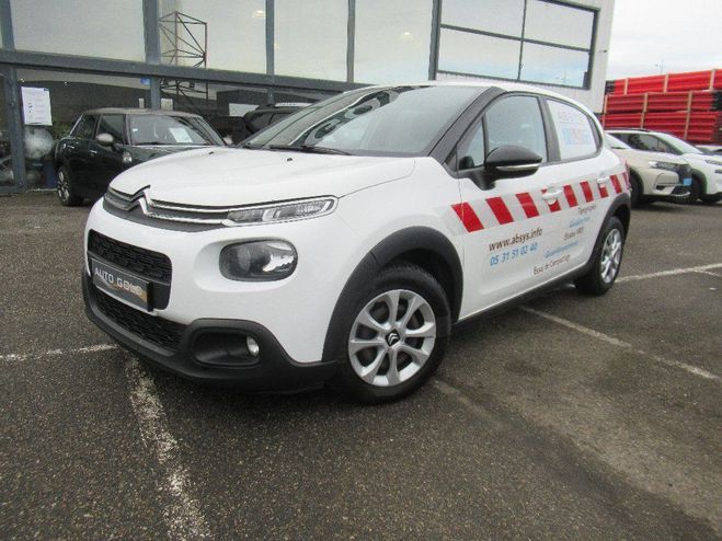 Citroen C3 SOCIETE BLUEHDI 100 SetS BVM FEEL Blanc de 2019