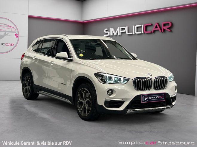 BMW X1 F48 sDrive 18d 150 ch BVA8 Lounge - SUIV Blanc de 2016