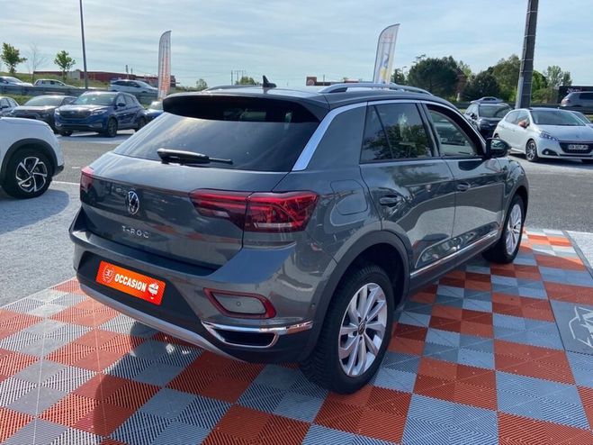 Volkswagen T Roc 1.5 TSI 150 DSG7 STYLE PLUS GPS Pack Hiv Gris Clair de 2022