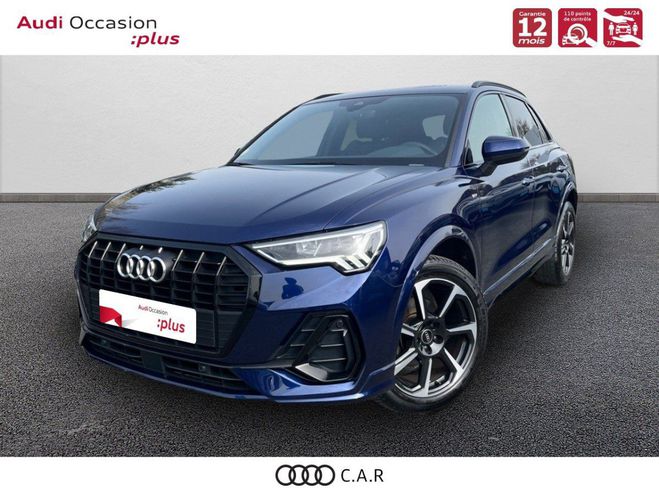 Audi Q3 35 TDI 150 ch S tronic 7 S line Bleu de 2022