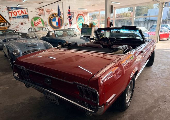 Ford Mustang cabriolet v8 302ci Rouge de 1968