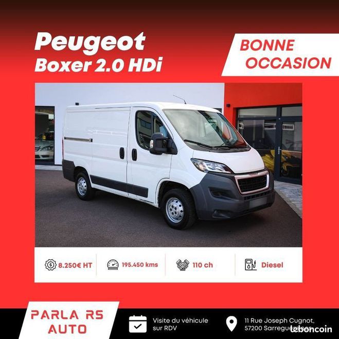 Cliquer pour voir la photo suivante Peugeot Boxer Avant garde édition 2.0 HDi 110ch L1H1 Blanc de 2017