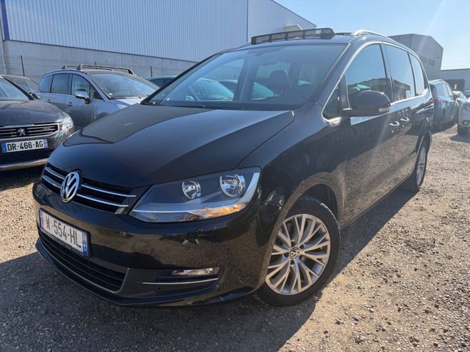 Volkswagen Sharan 2.0 TDI 170 CARAT 7PL * DSG * TOIT * GPS Noir de 2011