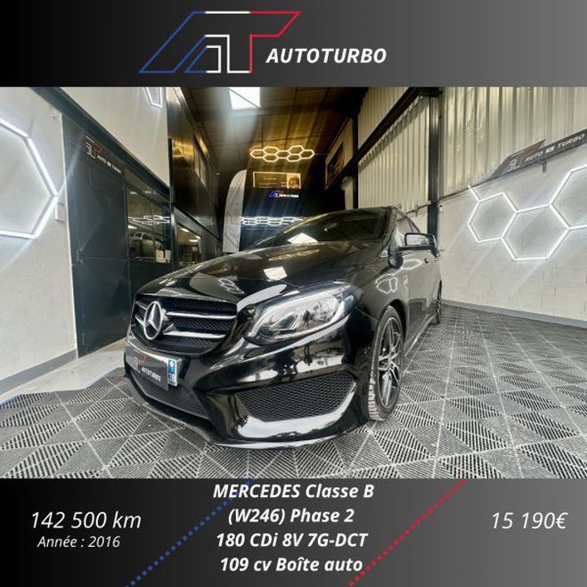 Mercedes Classe B 180 D 109CH BUSINESS EXECUTIVE EDITION 7 Noir de 2016