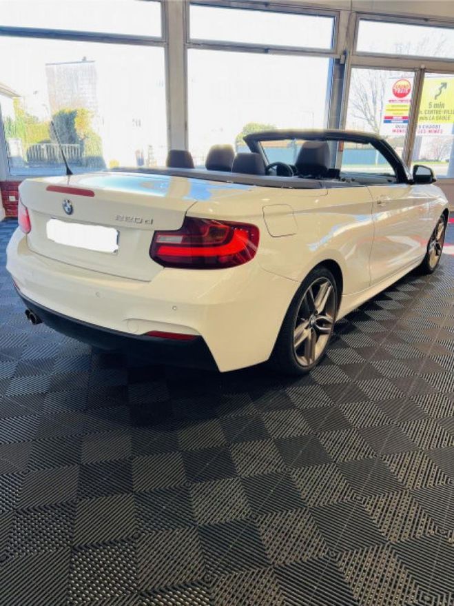 BMW Serie 2 CABRIOLET (F23) 220DA 190CH M SPORT BLANC de 2015