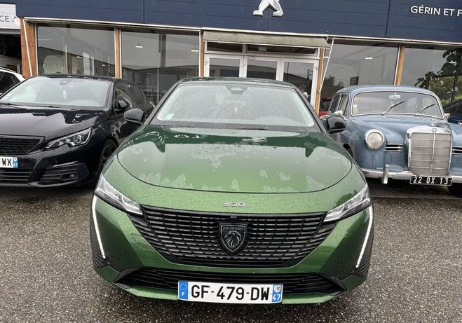 Peugeot 308 (3) PureTech 130 EAT8 ALLURE PACK Vert de 2022