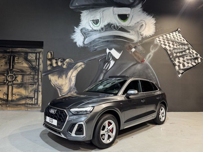 Audi Q5 50 TFSI E 299 S TRONIC 7 S LINE Toit Ouv Gris Clair de 2021