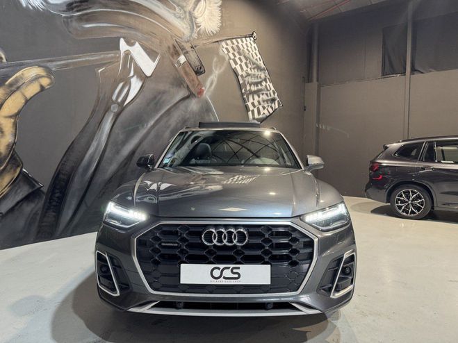 Audi Q5 50 TFSI E 299 S TRONIC 7 S LINE Toit Ouv Gris Clair de 2021