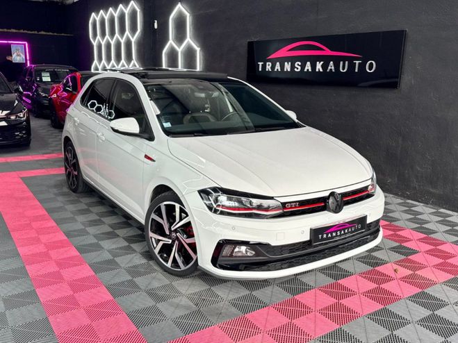 Volkswagen Polo VI 2.0 TSI 200 CH DSG6 GTI ~ Cam�ra ~ Ca Blanc de 2020