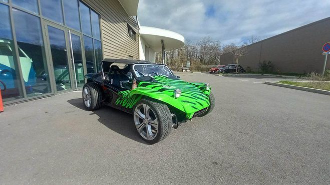 Cliquer pour voir la photo suivante Volkswagen Buggy LM1 1600cm3 deux carbus weber IDF 40 NOIR/VERT de 1963