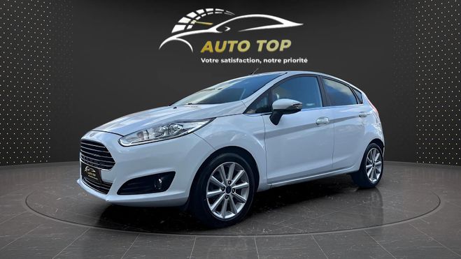 Ford Fiesta 1.0 ECOBOOST 100CH TITANIUM POWERSHIFT 5 BLANC de 2015