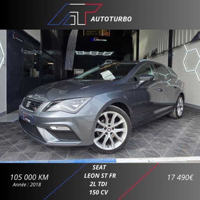 Seat Leon ST 2.0 TDI 150CH FAP FR Gris C de 2018