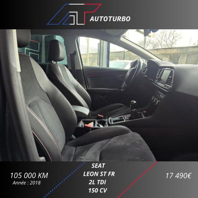 Seat Leon ST 2.0 TDI 150CH FAP FR Gris C de 2018