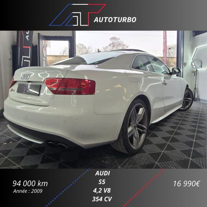 Audi S5 4.2 V8 FSI 354CH QUATTRO TIPTRONIC Blanc de 2009