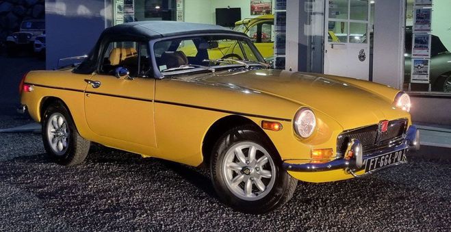 MG MGB B cabriolet 78 upgrad�e Jaune de 1978