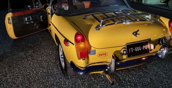 MG MGB B cabriolet 78 upgrad�e Jaune de 1978