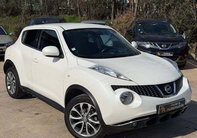 Nissan Juke Tekna 1.5 dCi 110Cv 2WD D-Mode GPS-Clim- Blanc de 2014