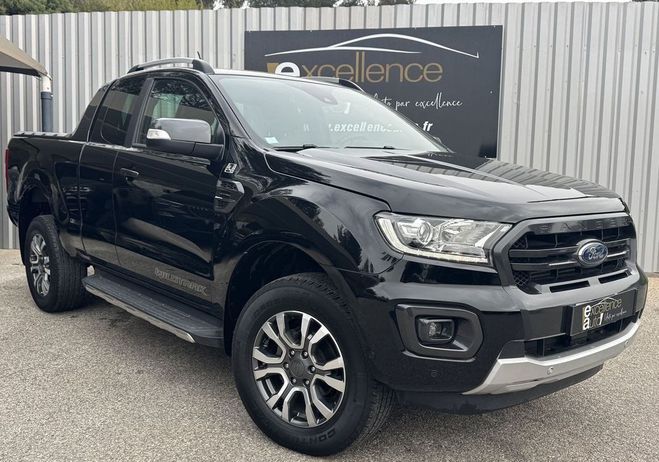 Cliquer pour voir la photo suivante Ford Ranger 2.0 TDCI 213CH SUPER CAB WILDTRAK BVA10 Noir de 2019