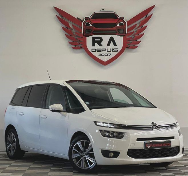 Citroen C4 Grand Picasso 2.0HDI 150ch Exclusive 7 p Blanc M�tallis� de 2014