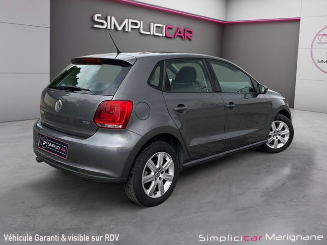 Volkswagen Polo 1.6 TDI 90 CR FAP Confortline - 2 IEME M Gris de 2012
