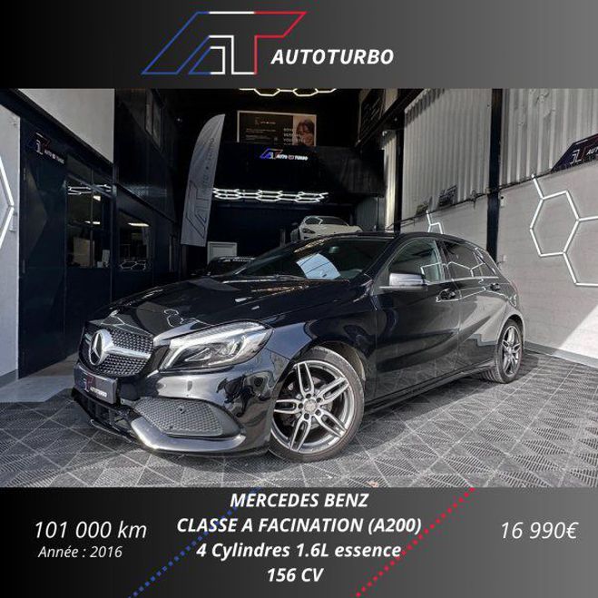 Mercedes Classe A 200 FASCINATION 7G-DCT Noir de 2016