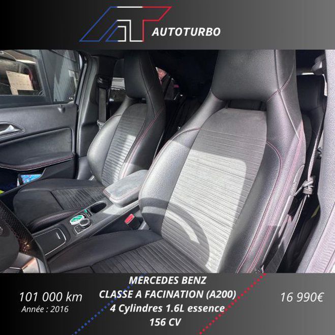 Mercedes Classe A 200 FASCINATION 7G-DCT Noir de 2016