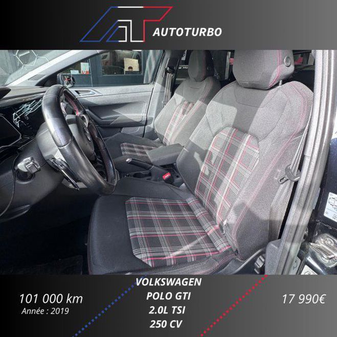 Volkswagen Polo 2.0 TSI 200CH GTI DSG6 EURO6D-T Noir de 2020