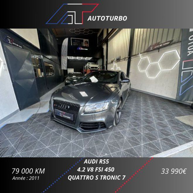 Audi RS5 4.2 V8 FSI 450CH QUATTRO S TRONIC 7 Gris de 2011