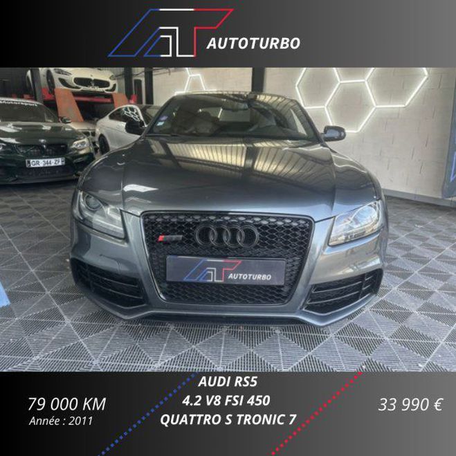 Audi RS5 4.2 V8 FSI 450CH QUATTRO S TRONIC 7 Gris de 2011