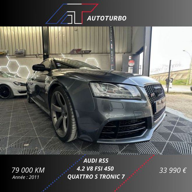 Audi RS5 4.2 V8 FSI 450CH QUATTRO S TRONIC 7 Gris de 2011