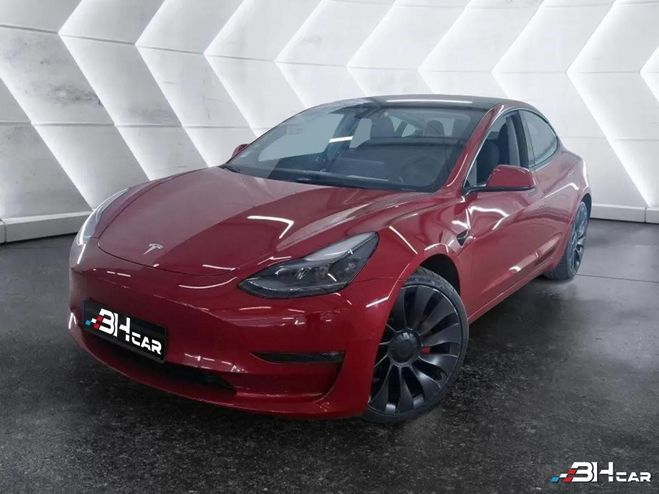 Cliquer pour voir la photo suivante Tesla Model 3 Model-3 PERFORMANCE 513 CH 82 KWH DUAL-M Rouge de 2022