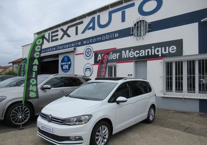 Cliquer pour voir la photo suivante Volkswagen Touran 7 PLACES 1.2 TSI 110CH BLUEMOTION TECHNO Blanc de 2016