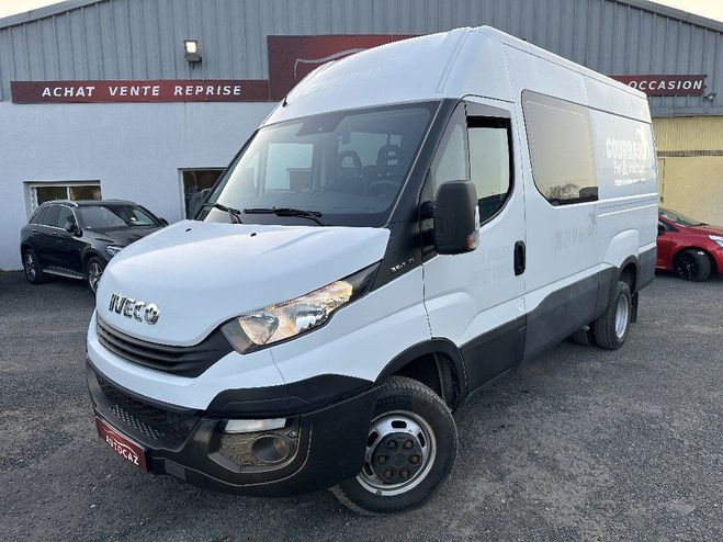 Iveco Daily CHASSIS CABINE 35C 14 EMP 3450 QUAD-LEAF Blanc de 2017