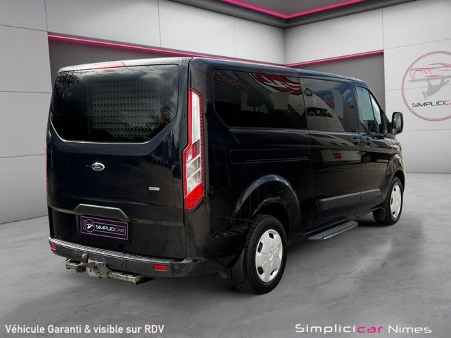 Ford Transit CUSTOM KOMBI L2H1 130 BVA 9 places Attel Noir de 2019