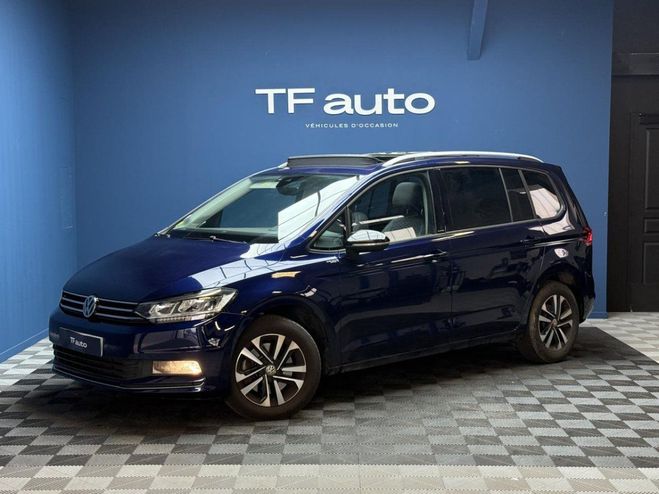 Cliquer pour voir la photo suivante Volkswagen Touran IQ.Drive 2.0 TDI 115 DSG 7 - 7 places BLEU FONCE de 2020