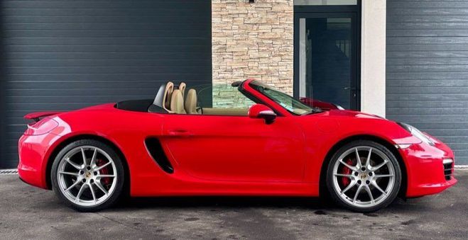 Porsche Boxster S 981 | 3.4 L 315 CH PDK PACK CHRONO Fai Rouge de 2014