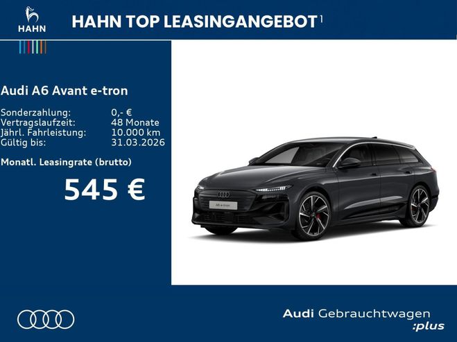 Audi A6 e-tron Avant S line Tech Plus Navi AHK � Gris Mate de 