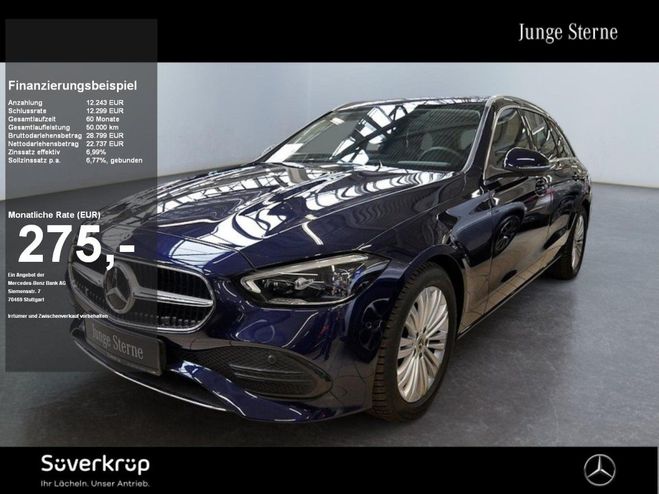 Mercedes Classe C 300 d T AVANTGARDE KAMERA SPUR PDC SHZ Bleu M�tallique de 