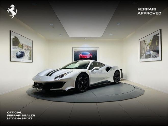 Cliquer pour voir la photo suivante Ferrari 488 GTB V8 3.9 T 720ch Pista Gris Clair Argento Nurburgring de 2019