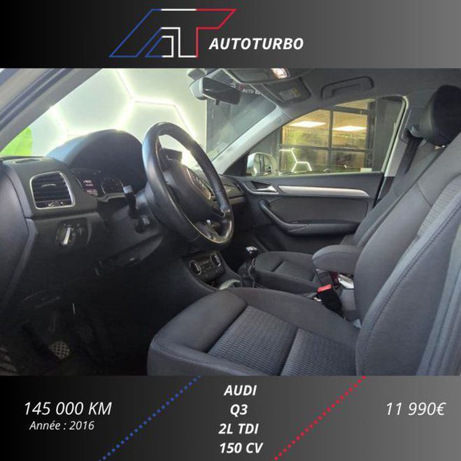 Audi Q3 2.0 TDI 150CH ULTRA Blanc de 2016