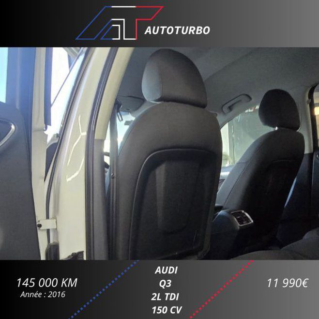 Audi Q3 2.0 TDI 150CH ULTRA Blanc de 2016