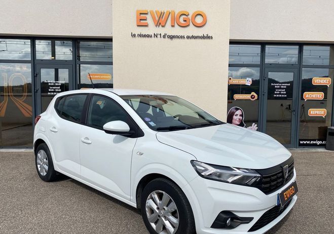 Dacia Sandero 1.0 sce 65ch confort entretien construct Blanc de 2022