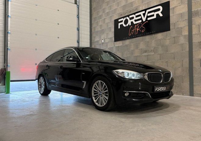 BMW Serie 3 318D GT 143 LUXURY Garantie 6 mois Cam 3 Noir de 2014